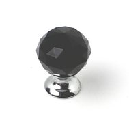 81045 - knopka 25mm crystalL Black