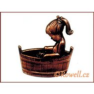 ST3v  štítek koupelna staroměď - Rowell