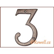 C4   Číslice 145  k.měď   ""3"" - Rowell