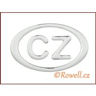 LCZE  90 znak CZ 90mm stříbrný - Rowell