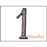 C1    Číslice 80mm  k.měď  ""1"" - Rowell