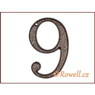 C3    Číslice 120  k.měď  ""9"" - Rowell