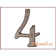 C4   Číslice 145  k.měď   ""4"" - Rowell