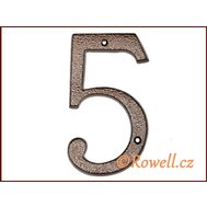 C4   Číslice 145  k.měď   ""5"" - Rowell