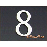 C5    Čísélko stříbro  ""8"" - Rowell