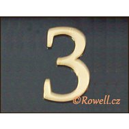 C5    Čísélko zlaté  ""3"" - Rowell