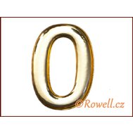 C53  Číslice 53 mm zlatá  ""0"" - Rowell