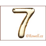 C53  Číslice 53 mm zlatá  ""7"" - Rowell