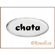 SD  štítek  stříbrný ""chata"" - Rowell