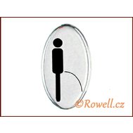 SDP4 Štítek -WC páni - stříbrný - Rowell