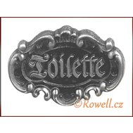 STT   štítek TOILETTE-starostříbro - Rowell